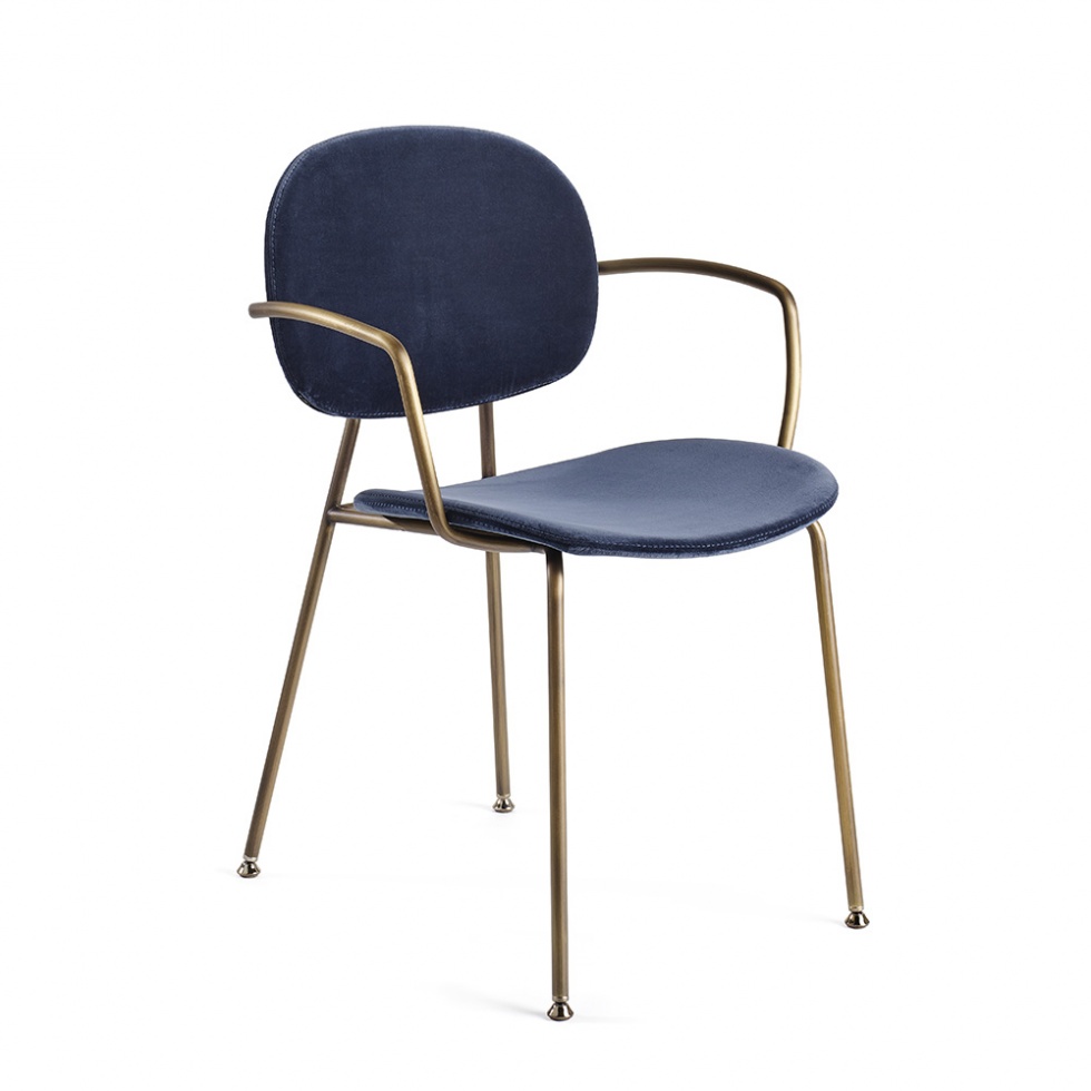 Krzesło tapicerowane z podłokietnikami Tondina POP Infiniti Design