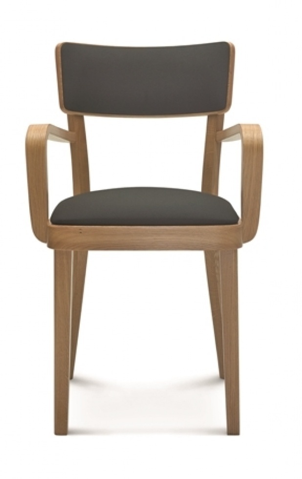 Krzesło Fameg Solid B-9449/1 z podłokietnikiem, dąb tapicerowane