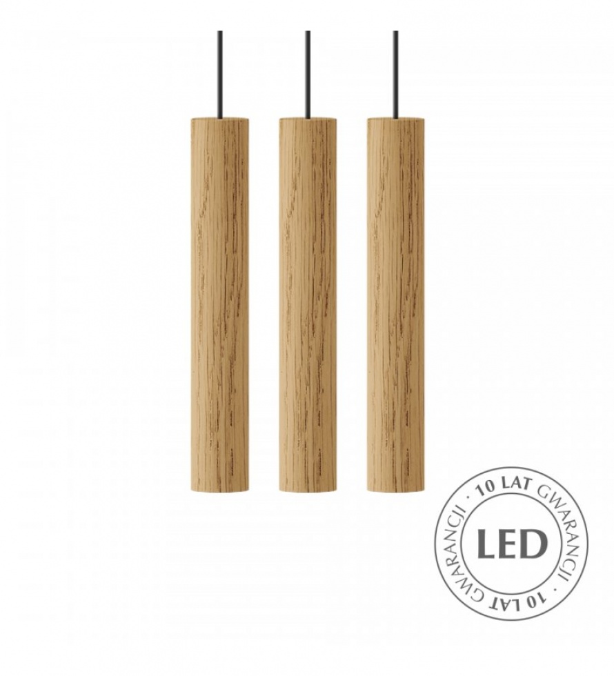Lampa Chimes Cluster 3 naturalny dąb  Umage 