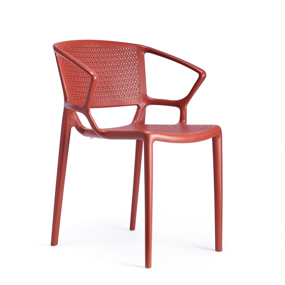 Krzesło Fiorellina z podłokietnikiem, perforowane siedzisko i oparcie Infiniti Design