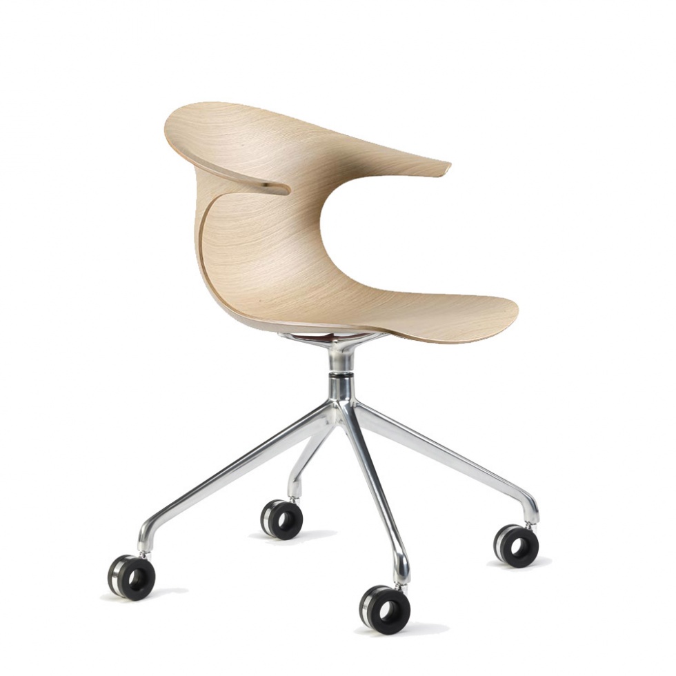 Krzesło Loop 3D Wood Swivel With Castors Infiniti Design