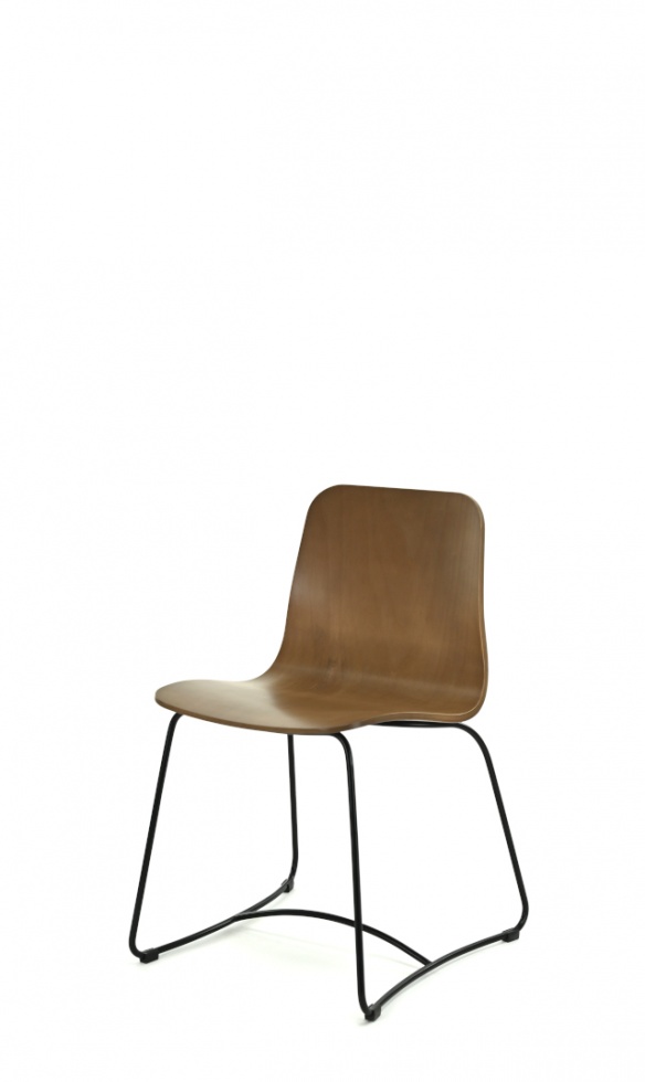 Krzesło Hips AM-1802 na stalowej podstawie, buk - Fameg